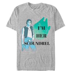 Men's Star Wars Valentine Han Solo Your Scoundrel T-Shirt - 1 of 4