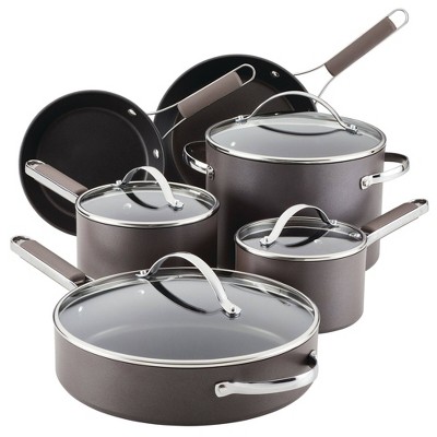 Martha Stewart 10 Piece Hard-Anodized Aluminum Non Stick Cookware