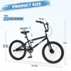 INFURNIC Bicycles Freestyle Kids Bike Single Speed with Rear Caliper Brake for Boys and Girls 7 Years and Up, Blue, 55.12"*25.2"*37" - 3 of 4