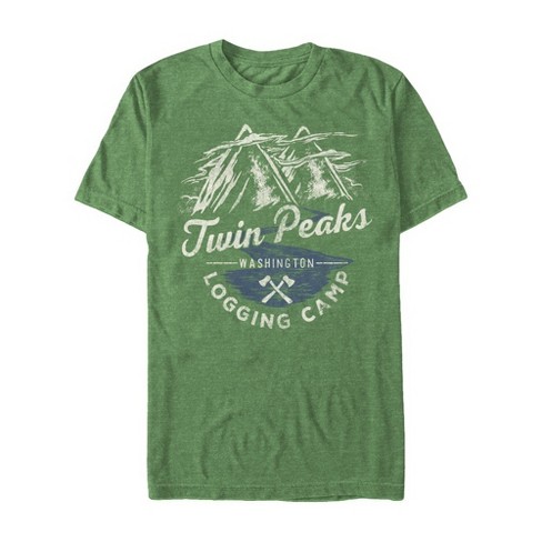 Men's Twin Peaks Logging Camp T-Shirt - Kelly Heather - 2X Large