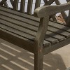 Lidwina Grey-washed Vintage Wood Garden Bench for 2 Seaters - 4 of 4