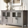 4 Door Buffet Cabinet, Coffee Bar Cabinet with Adjustable Shelf, Kitchen Buffet Sideboard for Living Room, Kitchen - 2 of 4