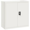 vidaXL File Cabinet White 35.4 in.x15.7 in.x35.4 in. Steel - 2 of 4