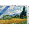 Trends International Wheat Field with Cypresses Unframed Wall Poster Prints - 3 of 4