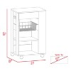 Grungis Kitchen Island Cart with 5-Shelf,Kitchen Island with 1-Drawer Kitchen Cart,Island Table for Kitchen - 3 of 4