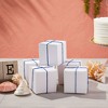Juvale 100 White Gift Box Wrapping Paper Container w/ Lid for Party Wedding Favor 3x3x3 - 2 of 4
