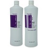 Fanola NO-YELLOW Shampoo & Mask DUO SET (33.8 oz XXL LITER) Care Purple Hair Cleanser & Conditioner Kit, Extra Violet Pigment Formula - 2 of 3