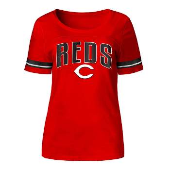 Mlb Cincinnati Reds Women's Front Twist Poly Rayon T-shirt : Target