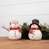 Christmas Tabletop Snowman Decor Resin Figurine Set of 4 – 6 Inch by Melrose - 4 of 4