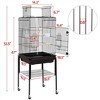 Yaheetech 47-inch Rolling Bird Cage for Small Birds Parakeet Lovebirds Cockatiel Canary - 3 of 4