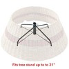Casafield Christmas Tree Collar, Woven Hyacinth Farmhouse Tree Base Cover with Cord Cut Out - 3 of 4
