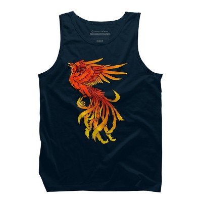 Men's Design By Humans Phoenix By Zeldy Tank Top
