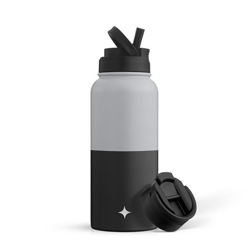 Hydro Flask 32 oz Wide Mouth Straw Lid Bottle, Black