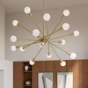 Armstrong 63" 16 Light Chandelier in Black - 2 of 4