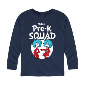 Boys' - Dr. Seuss - Pre-K Squad  Thing 1 and Thing 2 Long Sleeve Graphic T-Shirt - 1 of 4