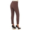 Rekucci Women's Pull-On Slim Ankle Pants with Faux Snaps – Stretch Comfort Waistband & Chic Office Style - 3 of 4