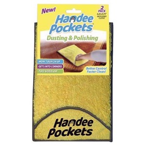 Handee Pockets Microfiber Dusting & Polishing Cleaning Cloth 6.25 in. W X 9.75 in. L 2 pk (Case of 6) - 1 of 1