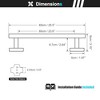 Brushed Towel Bar, 23.6 Inch Bathroom Towel Rack, 304 Stainless Steel Towel Holder Bathroom Accessories Wall Mounted, Total Length 25.5 Inch - 2 of 4