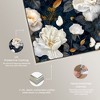 Art Remedy Navy Elegance Floral Elegant realistic Floral Wall Art Framed - 4 of 4