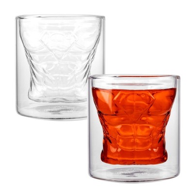 Bioworld 8oz Superman Sculpted Glassware