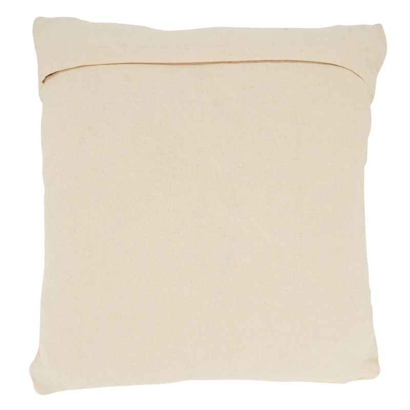 Saro Lifestyle Artisanal Jute and Cotton Woven Down Filled Throw Pillow, Beige, 20"x20", 2 of 4