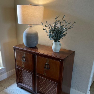 Resin Table Lamp Gray (includes Led Light Bulb) - Hearth & Hand™ With ...