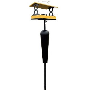 JCS Wildlife Large Fly Thru Bird Feeder- Mounting Pole Bundles Available - 1 of 4