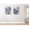 Kate & Laurel All Things Decor 28"x38" Sylvie Blue Ocean Wall Canvas: Modern Art, Sawtooth Back - 4 of 4