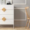 ORRD Solid Wood 4-Drawer Dresser with Special Shape Square Handles for Bedroom - 3 of 4
