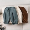 MyKids-Usa Autumn Arrival Kids Unisex Soft Comfortable Corduroy Long Solid Color Pants - 3 of 3
