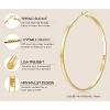 Sterling Silver Hoop Earrings Large Silver Hoop Earrings for Women Big Hoops Earring Thin Hoops Earring for Women 30/40/50/60/65/70MM - 4 of 4