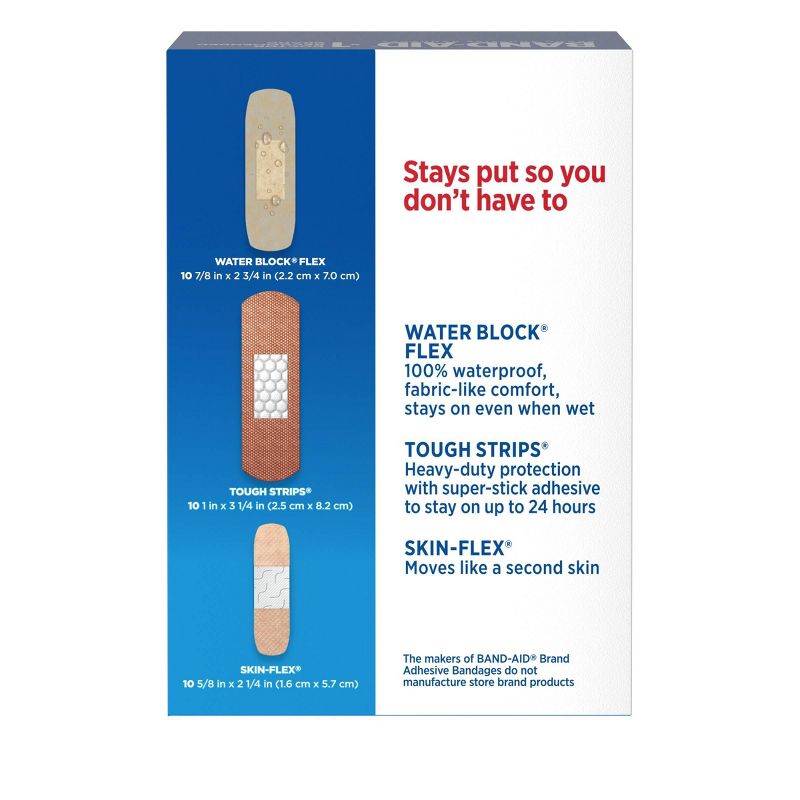 Band-Aid Brand Adhesive Bandages Family Variety Pack - 30ct, 3 of 8