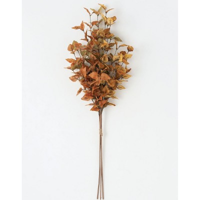 Sullivans Artificial Muted Birch Leaf Bundle 36"H Brown