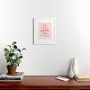 Deny Designs Cocoon Design Danish Pastel Retro Inspirational Quote White Framed Art Print - 2 of 4