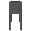 vidaXL Garden Planters 2 pcs - Robust Solid Pinewood Construction - Weather-Resistant Flower Boxes for Outdoor Use - Gray, 27.6"x12.2"x27.6" - 4 of 4