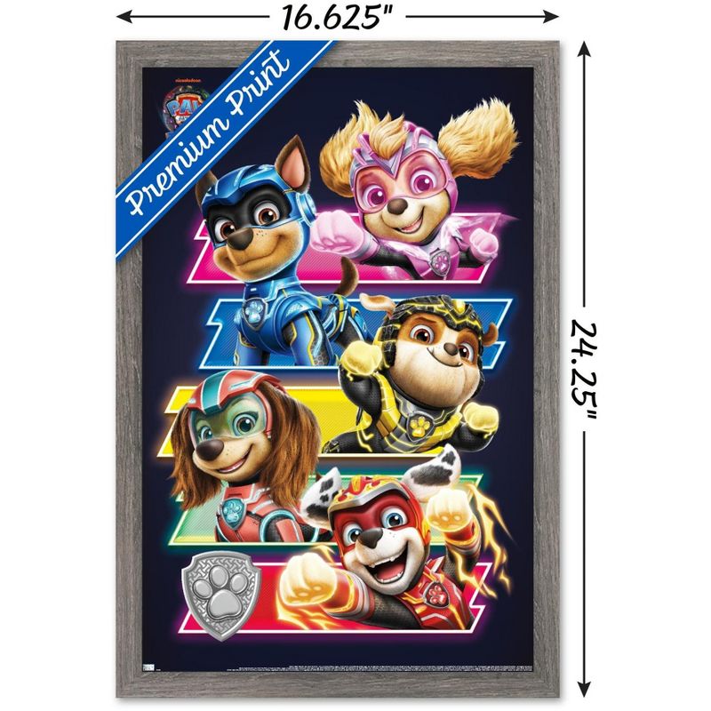 Trends International Paw Patrol: The Mighty Movie - Bars Framed Wall Poster Prints, 3 of 7