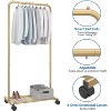 Simple Trending Standard Clothes Garment Rack Golden Yellow - 3 of 4