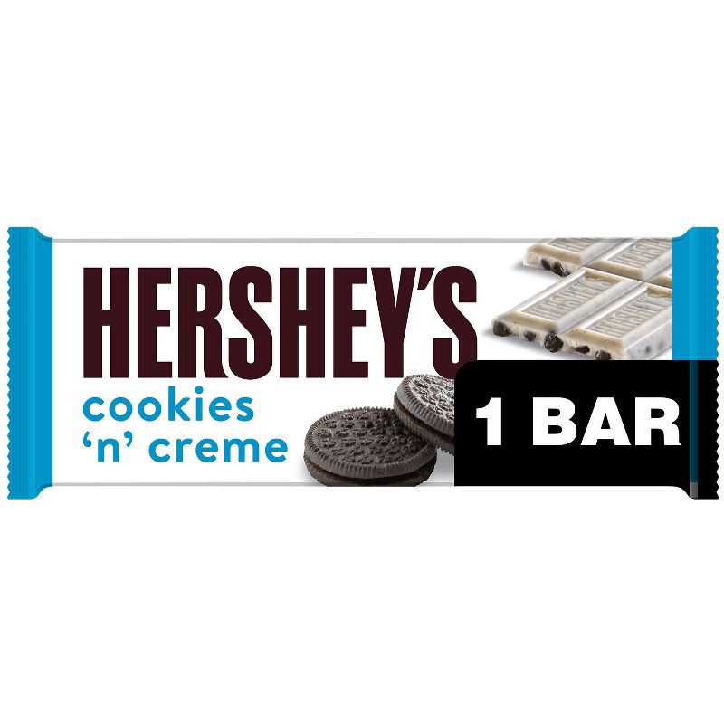 Hershey&#39;s Cookies &#39;N&#39; Creme Candy Bar - 1.55oz, 1 of 10