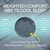 Cooling Weighted Blanket, 20 Lbs, King Size, Stay Cool Fabric, Machine Washable, for Couples, Fits California King - 4 of 4