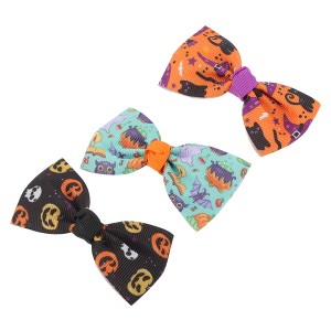 Unique Bargains Women's Halloween Print Duckbill Clip 3 Pcs - 1 of 4