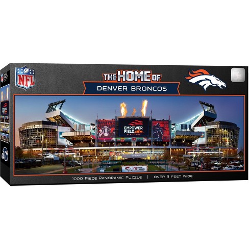 : MasterPieces 1000 Piece Sports Jigsaw Puzzle - NFL Denver  Broncos Center View Panoramic - 13x39 : Sports & Outdoors