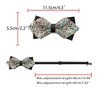 INSPIRE CHIC Men's Diamond Pre-tied Adjustable Neck Tie Fashion Bow Tie for Wedding Party Business - 3 of 4