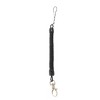Unique Bargains Plastic Flexible Stretchy Coil Cord Keychain Strap Key Ring Holder Black - 4 of 4