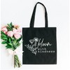 City Creek Prints Bloom With Kindness Wildflower Canvas Tote Bag - 15x16 - Black - 2 of 2
