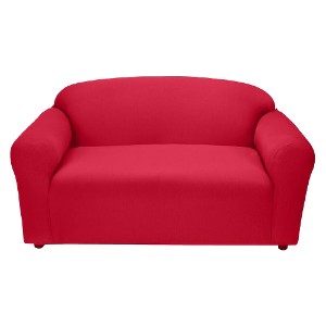 Red Jersey Loveseat Slipcover - Madison Industries