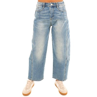 Women's Loose Fit Barrel Jeans - MIOU MUSE
