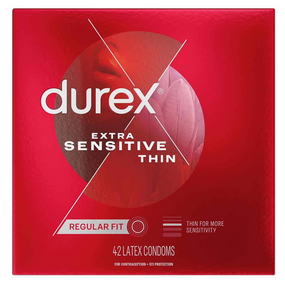 Durex Extra Sensitive Value Pack Latex Condoms - 42ct