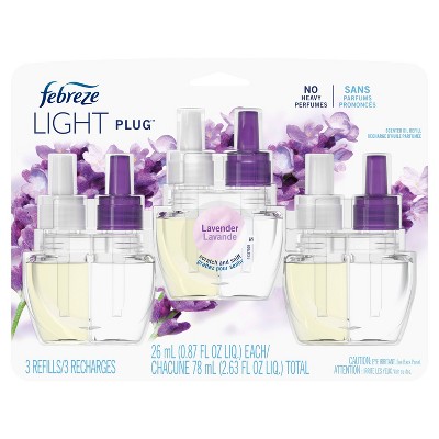 Febreze Light Electric Scented Oil Refill Lavender - 3ct