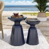 NicBex Simple Circle Design Metal Outdoor Coffee Table,Modern Coffee Table for Outside,Patio,Garden - 2 of 4