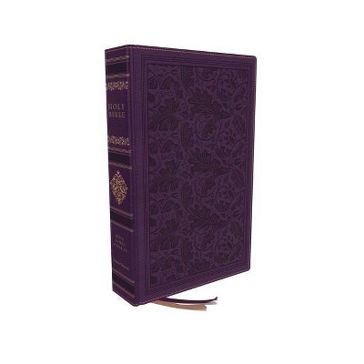 Kjv, Sovereign Collection Bible, Personal Size, Leathersoft, Purple, Red Letter Edition, Comfort Print - by  Thomas Nelson (Leather Bound)